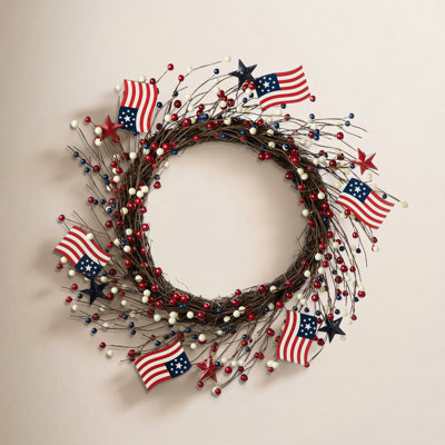 22" Independence Day Wreath