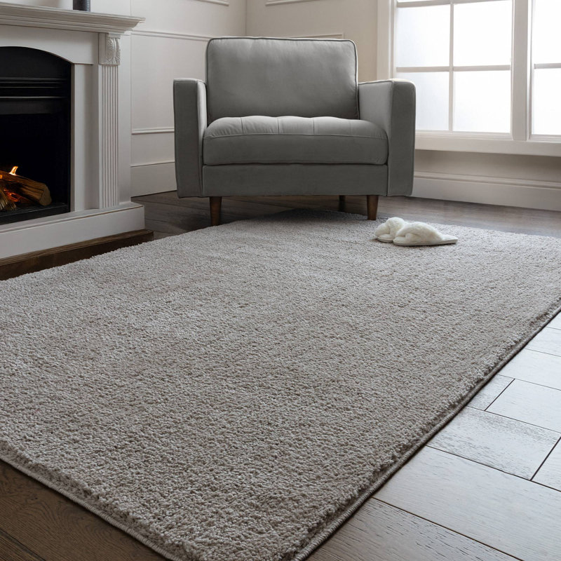 Ronalee Rectangle Shag Washable, Grey, Rectangle 140 x 200 cm