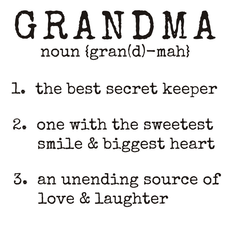 Grandma Definition - Wrapped Canvas Print, 76cm H x 76cm W x 3.8cm D