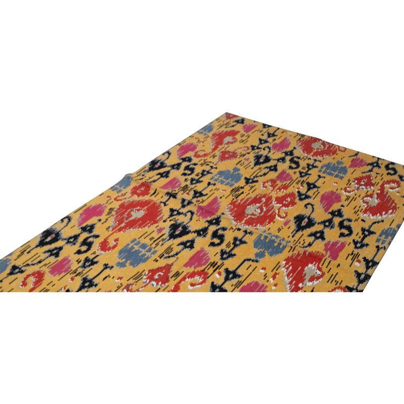 Flatweave Wool Ikat Area Rug in Multi