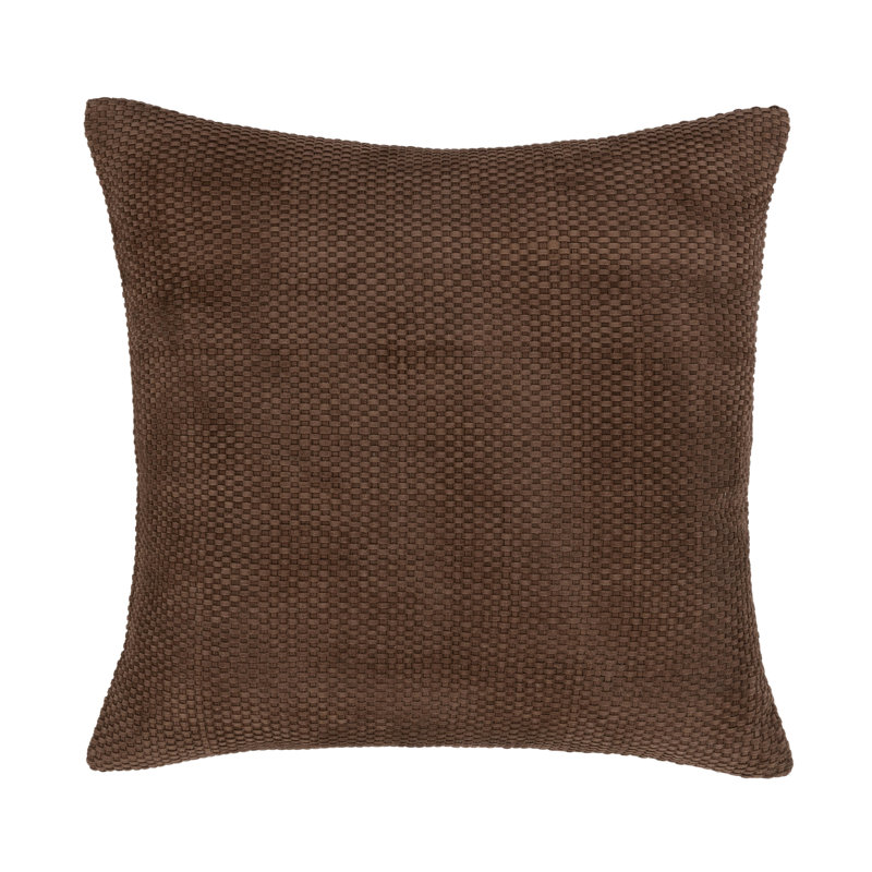 Bassinet Square Indoor/Outdoor Pillow Cover & Insert, Brown