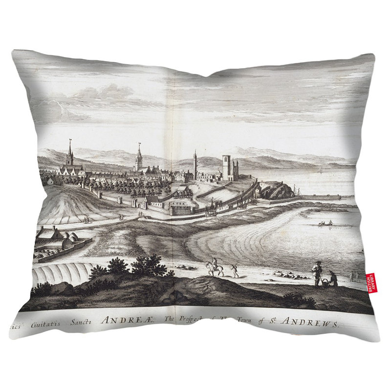 Illustration of St. Andrews British Library Cushion