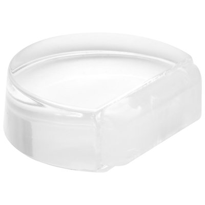 Butoir de porte transparent au sol - 1,77 po x 1,54 po x 0,63 po