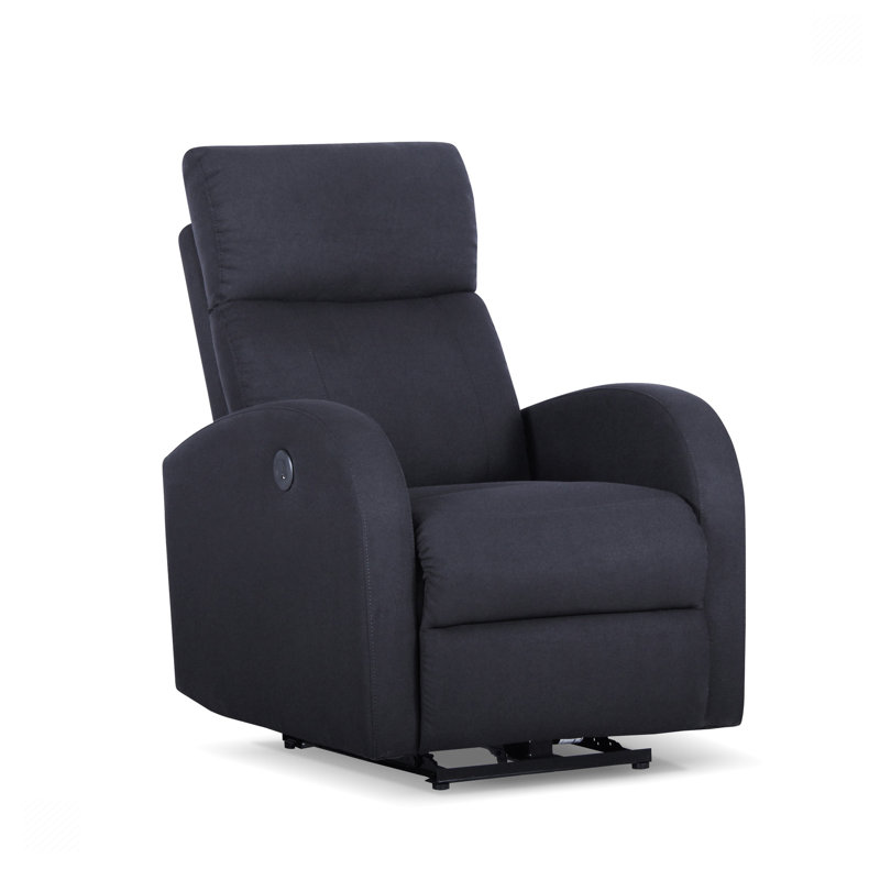 Fauteuil inclinable Embri, Tissu noir