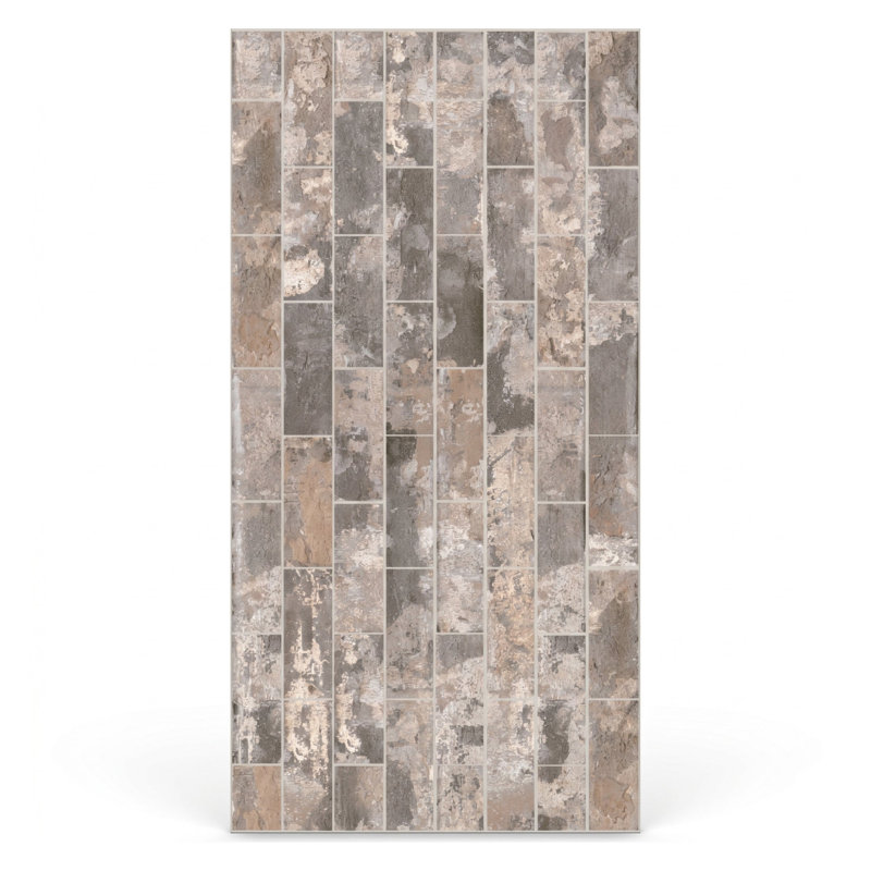 Panneau mural emboîtable 24 po x 48 po - paquet de 4, Ardoise rustique