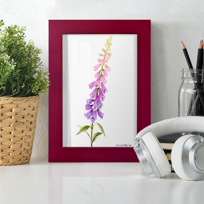 Toile encadrée de qualité supérieure Annie 's Foxglove I - prête à être accrochée