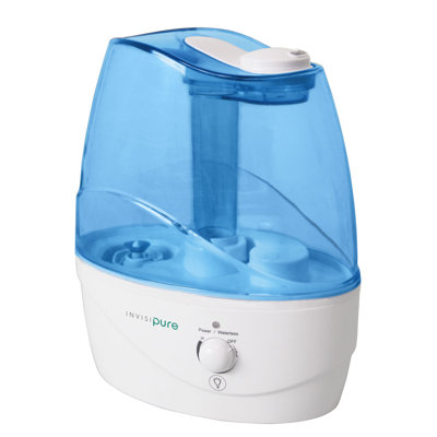 InvisiPure 2.5 Gallons Cool Mist Ultrasonic Tabletop Humidifier for 270 Cubic Feet