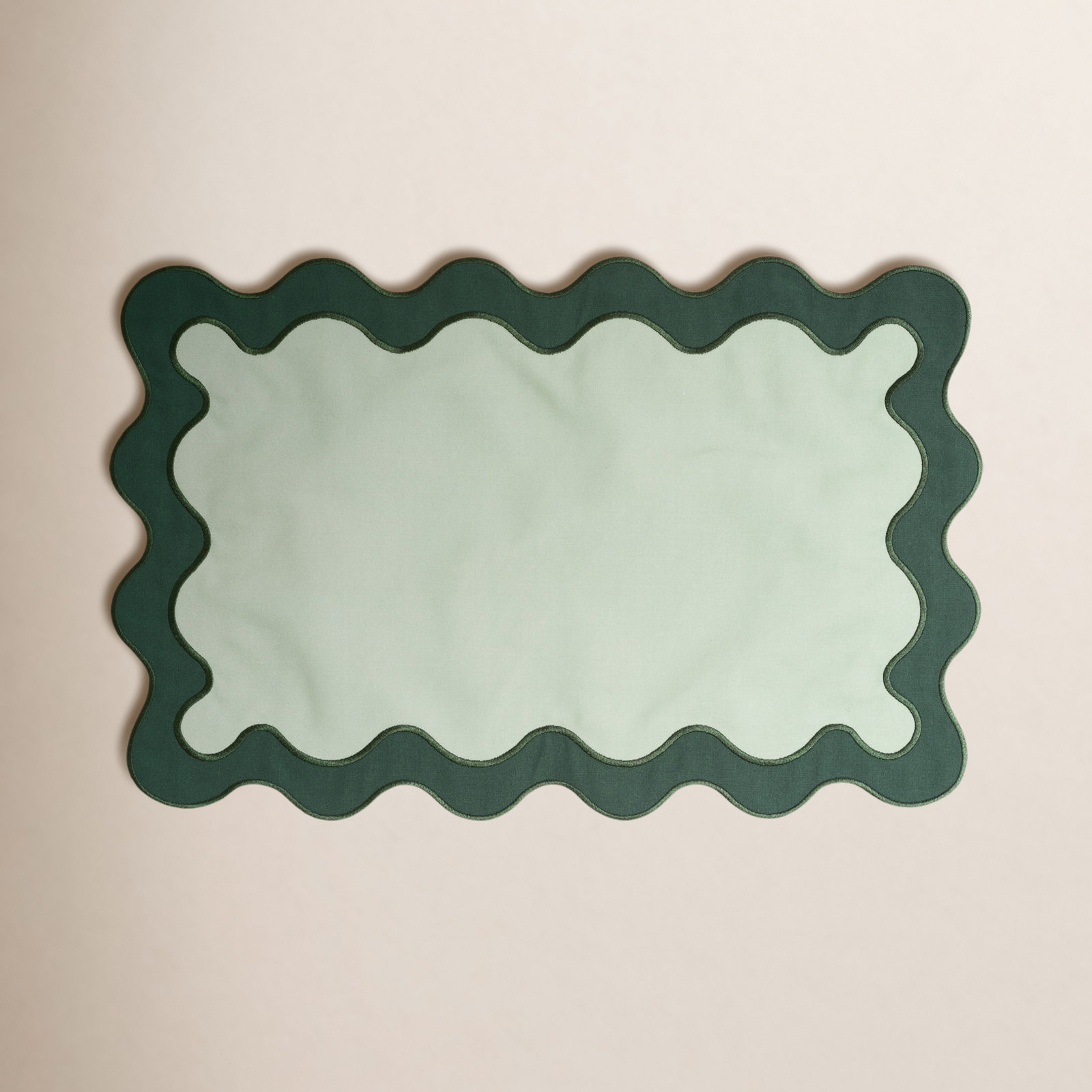 Reversible Square Placemat, Green