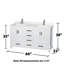 Sheffield 60" Freestanding Double Bathroom Vanity with Quartz Top with Medicine Cabinets-1365906411-1365906406-1365945482