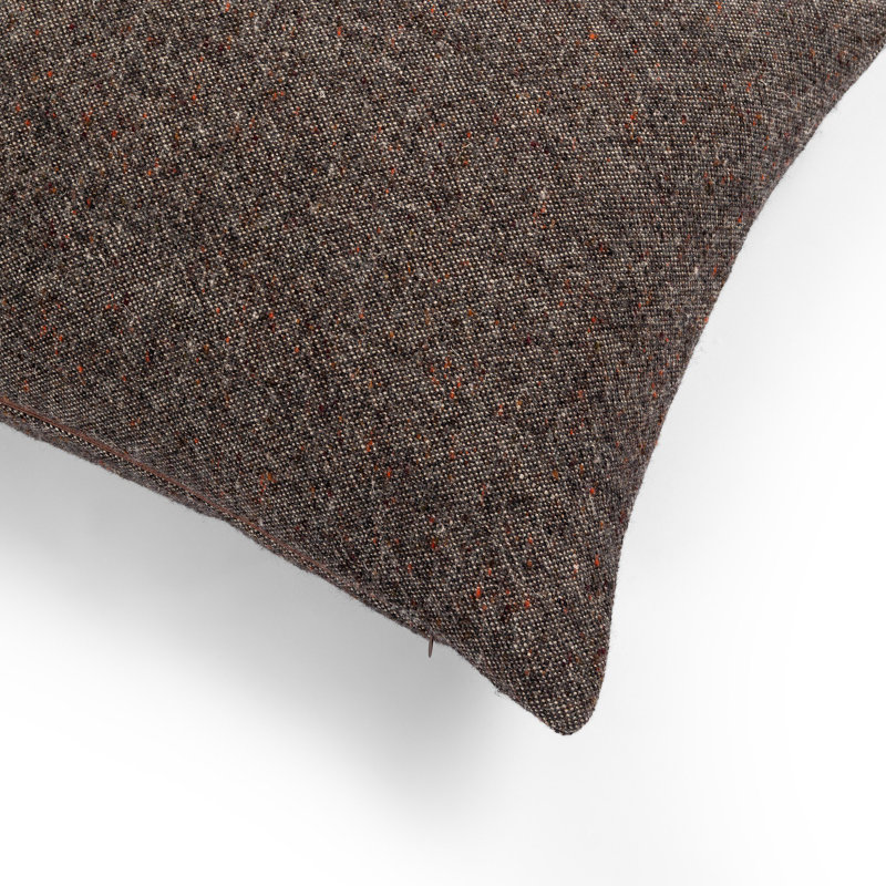 Stonewash Throw Pillow Cover & Insert, Hasselt Ebony, Rectangle 16"H x 24"W