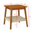 Table d'appoint Mid-Century avec tablette tissée-2013656115