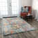 Tapis en laine bleu