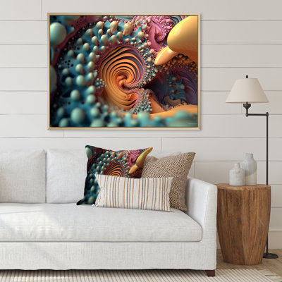 " 3D Fractal Universe In Retro Pastel I "