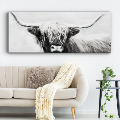 Highland Longhorn sur impression sur toile