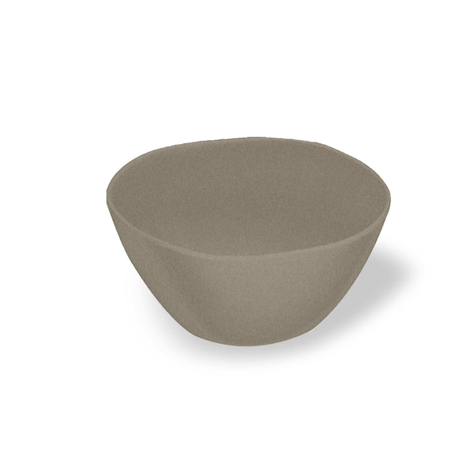 Laya Matte Melamine Rice Bowl, Gray