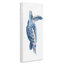Tortue bleue nageant sur toile par Kamdon Kreations-290211488