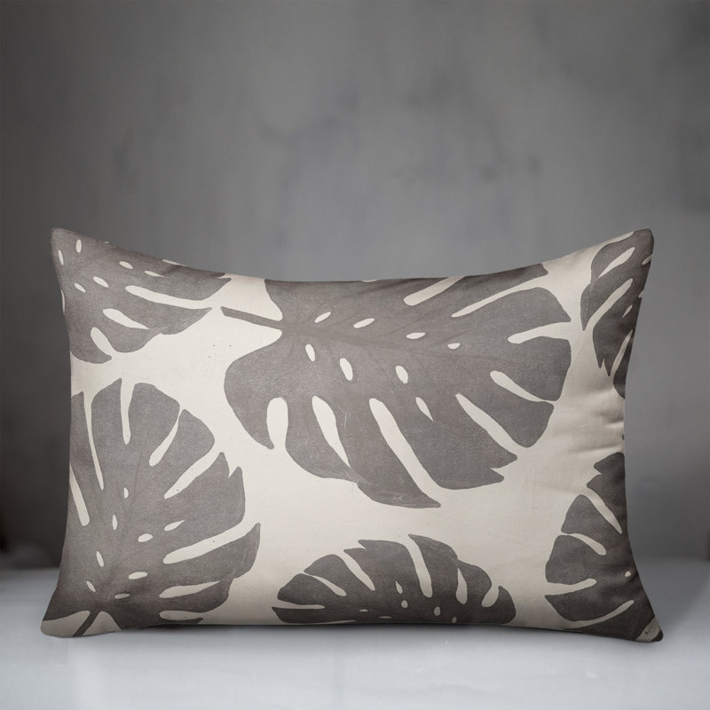  Housse et insert de coussin rectangulaire Simple Monstera