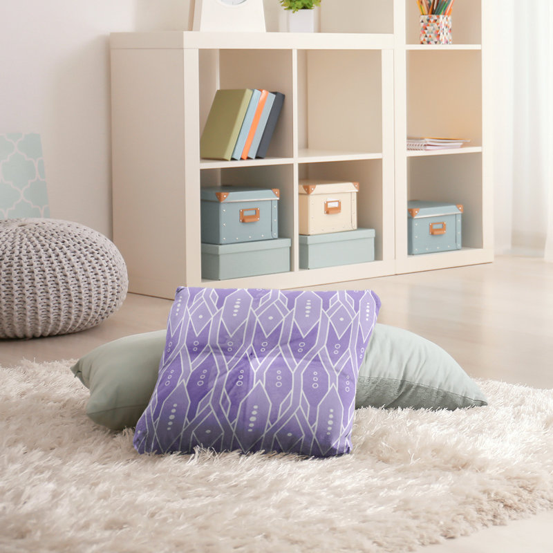 Coussin de sol, 26 po x 26 po, Mauve