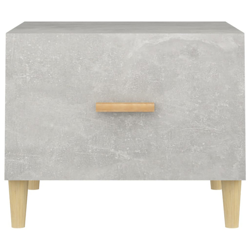 Lometa Side Table with Storage, Concrete Grey
