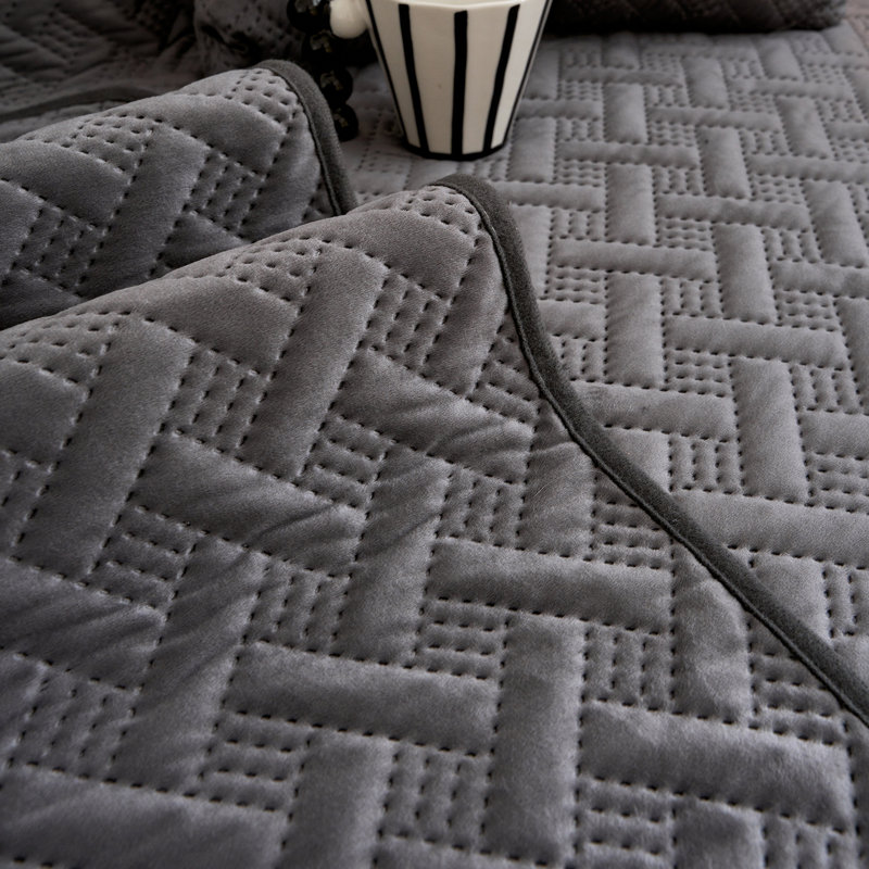 Ensemble de housse de coussin antidérapant 3 pièces avec housses pour accoudoirs séparés, 66,98 po x 70,9 po, Gris foncé