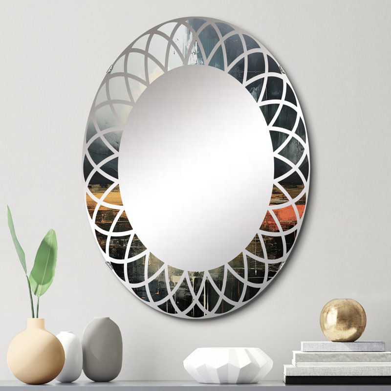 Skenrist - Miroir mural ovale, 30 po x 20 po