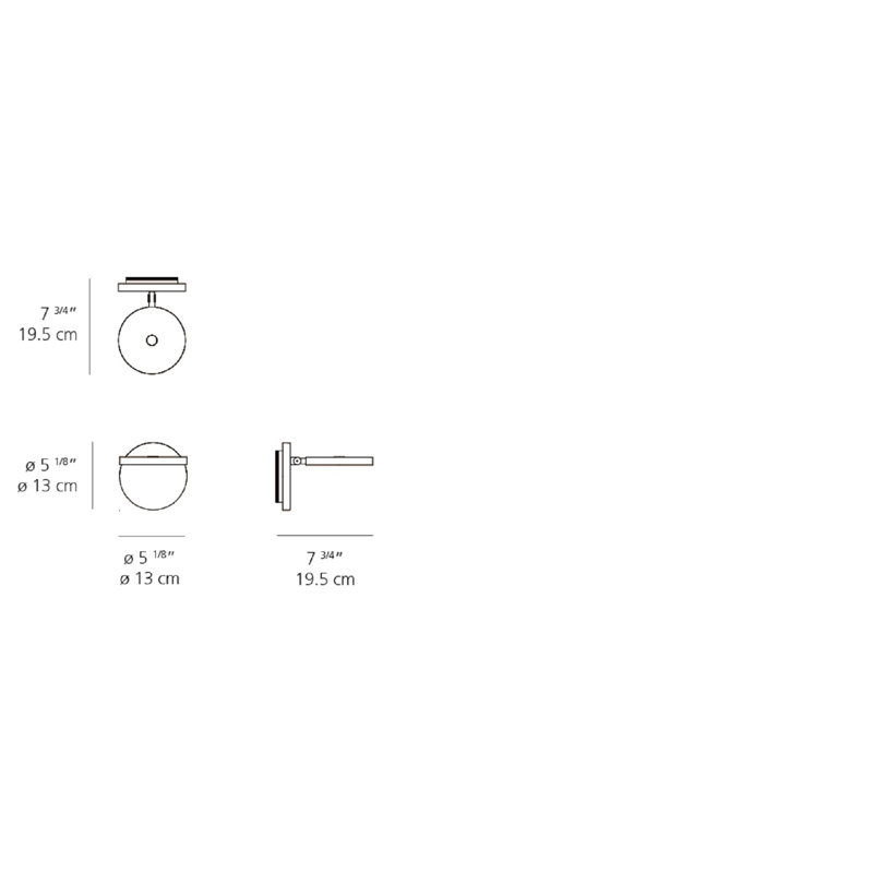 Demetra White LED Wall Sconce with Adjustable Arm