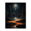 Horloge murale surdimensionnée bleue orange-99636138