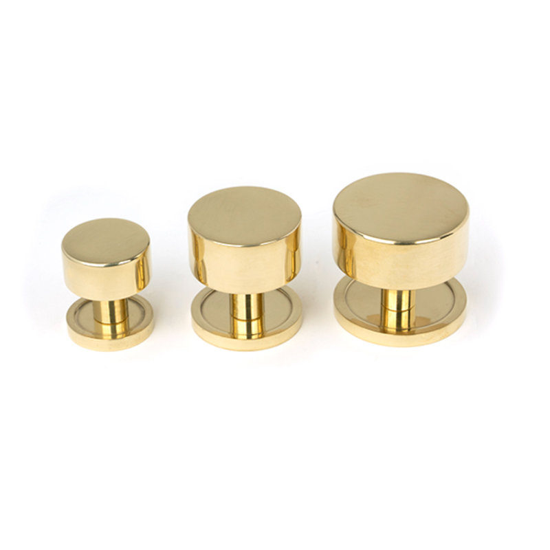 Round Knob, 2.5 cm, Polished Brass
