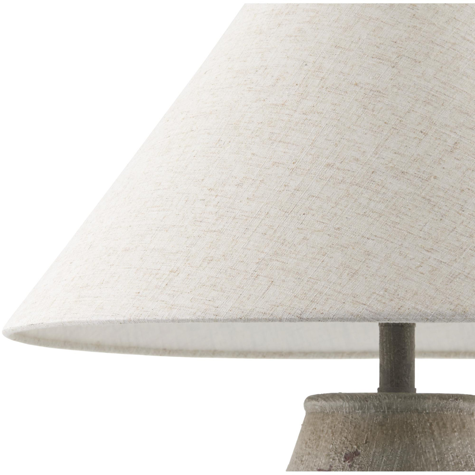 Batavia Ceramic Table Lamp, Wheat, Gray