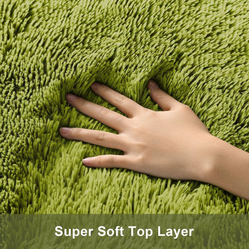 Plush Round Area Rug, Soft Fuzzy Shag Rug for Bedroom Living Room Balcony, Fluffy Carpet for Home Decor, Non-Slip Cozy Decorative Rug.