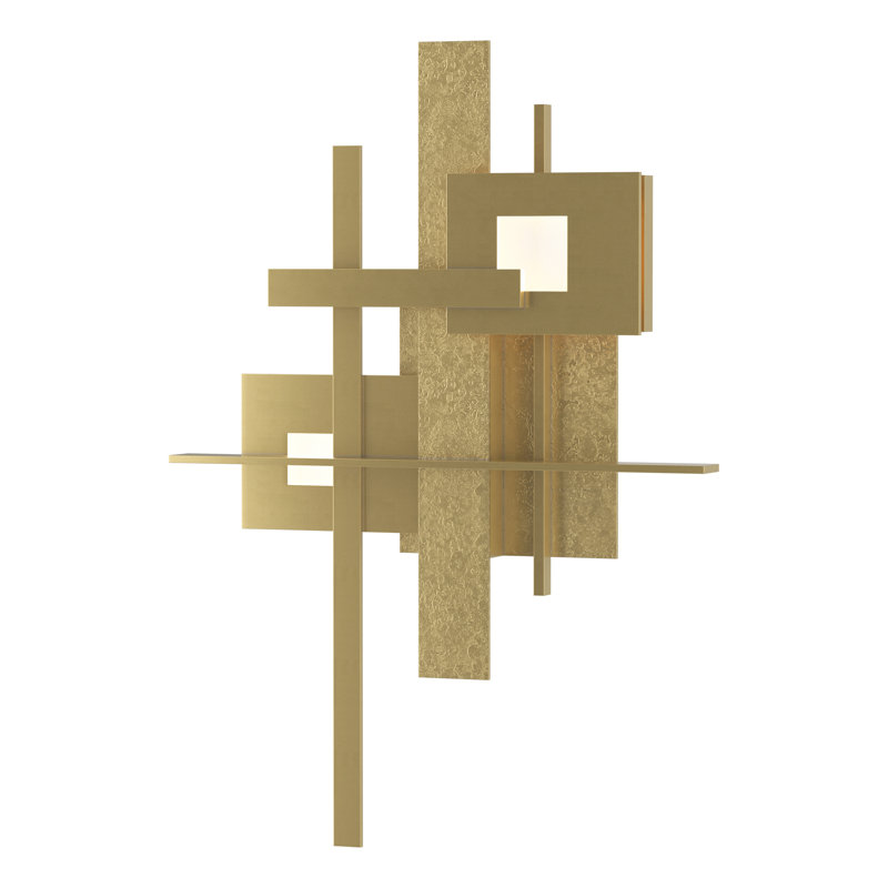 Planar 2 - Light LED Flush Mount, Modern Brass