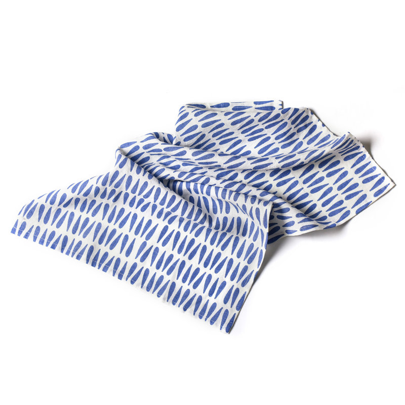Iris Blue Tea Towel Kitchen Towel