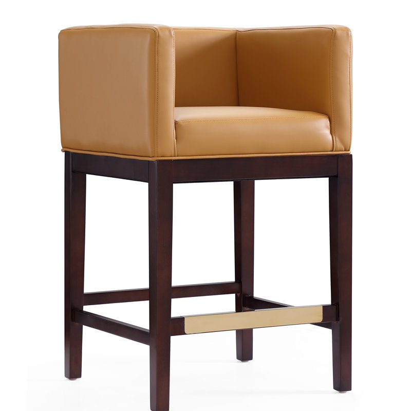 Tabouret de comptoir Kingsley Mid-Century, Tabouret de comptoir (siège d'une hauteur de 26 p, Chameau