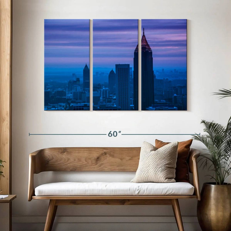 Crépuscule à Atlanta, H 32 po x l 50 po