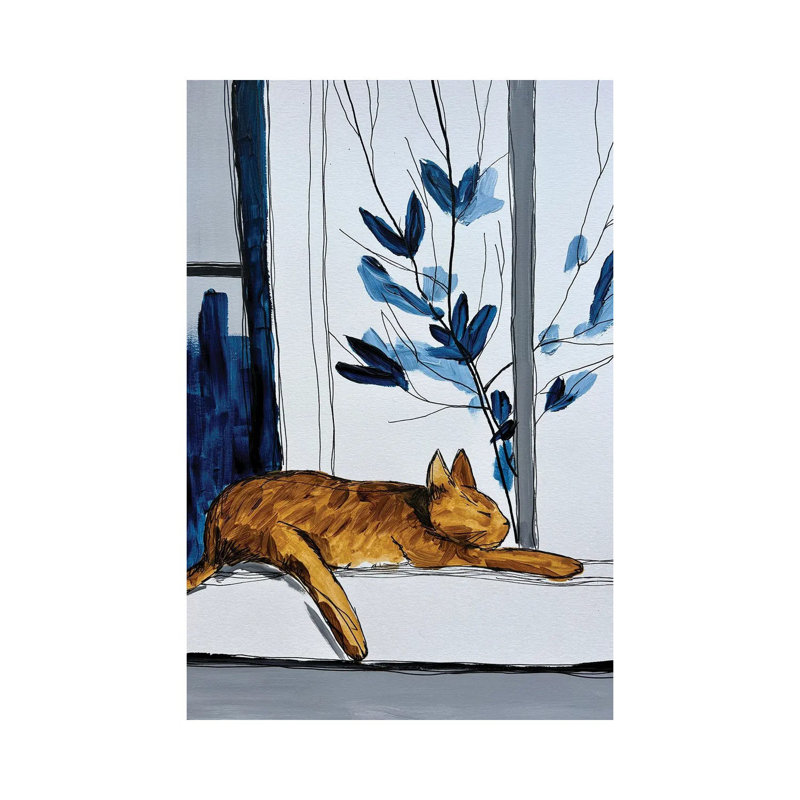 «Lazy Morning», reproduction d'art sur toile tendue, H 12 po x l 8 po, Toile tendue, Ne s’applique pas
