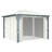 vidaXL Gazebo with Curtain 118.1"x118.1" Cream Aluminum-93582020