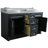 Nickolai 61'' Double Bathroom Vanity with Top-242045137