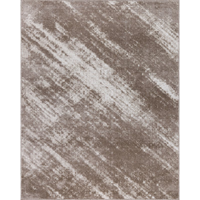 Machine Washable Austin Brown/Beige Rug