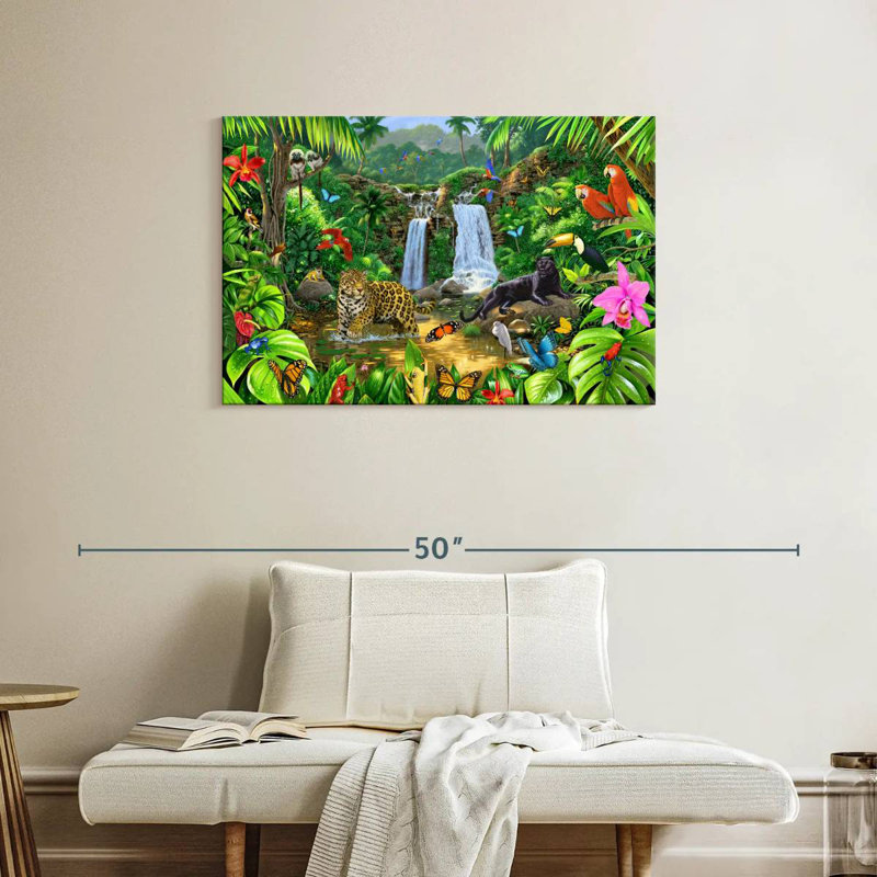Brampt Rainforest Harmony I, 24" H x 36" W