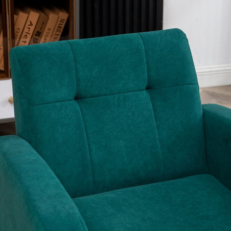 Floriana Upholstered Armchair, Green 100% Polyester