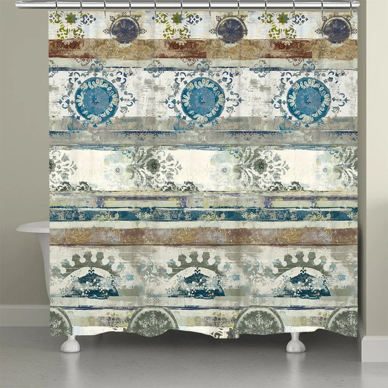 Rideau de douche antique Boho