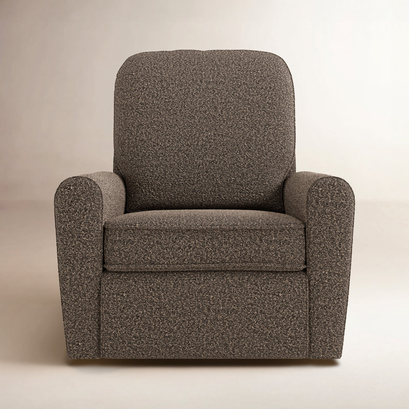 Chaise berçante inclinable électrique pivotante Amalfi avec charge USB double , Boucle brun montagne