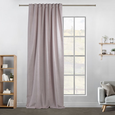 Extra Long & Extra Wide Matte Velvet Curtain Panel