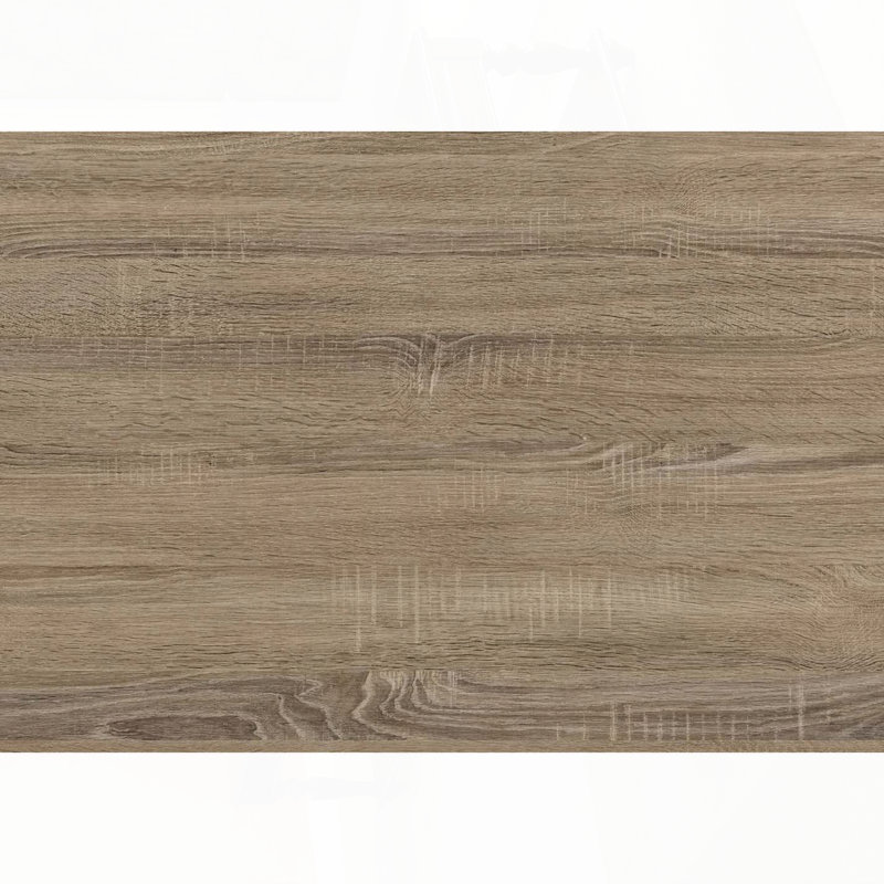 Table basse rectangulaire avec structure en X et plateau en stratifié, Taupe