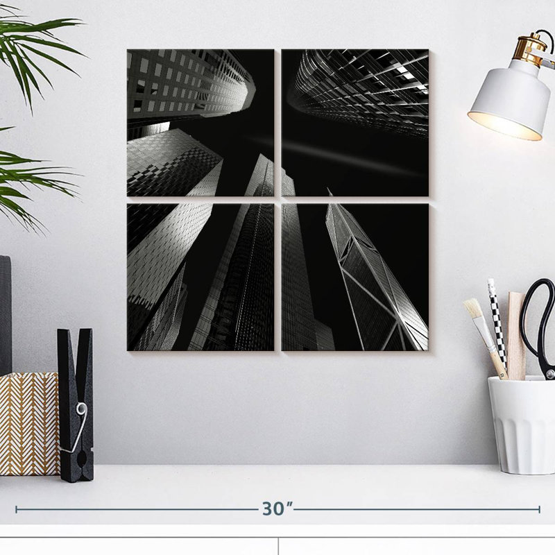 Lilie Towering Skyscrapers I, 18'' H x 18'' W