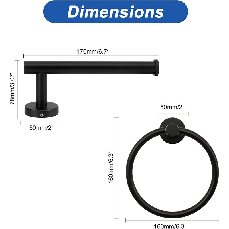 2 - Piece Bathroom Hardware Set