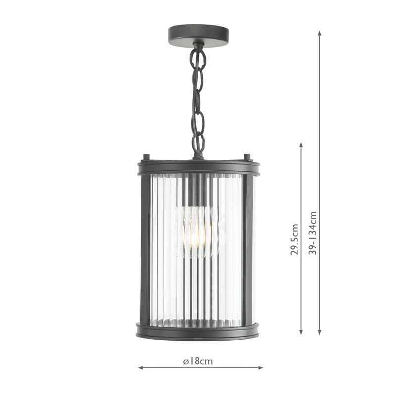 Bianka 1LT PENDANT, Matt Black