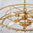 5/8 Light Gold 2-tiered Glass Adjustable Chandelier-1322572061-1322572060