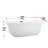 Chaylynn 67'' x 31'' Soaking Acrylic Bathtub-686649937