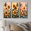 Champ de tournesols tropicaux dans le sud I - Collection d'art mural de tournesols